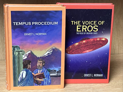 Ernest L Norman Set 2 Book Lot Tempus Invictus Voice of Orion Voice of Venus