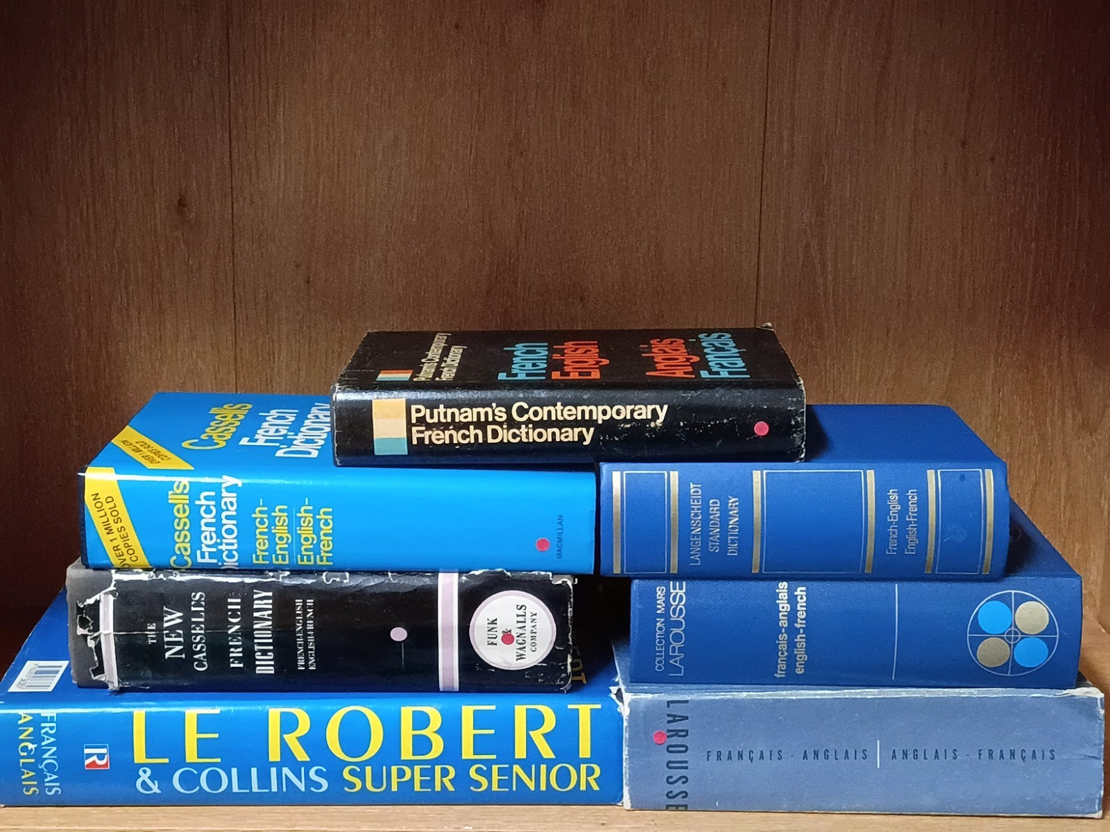 Lot Of 7 LE Robert & Super Senior, LaRousse, Kenneth Urwin Cassell's Dictionary 