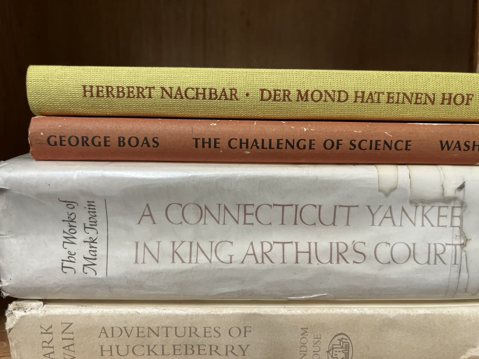 Vintage Book Lot Of 5 Mark Twain, John Beecroft, George Boas