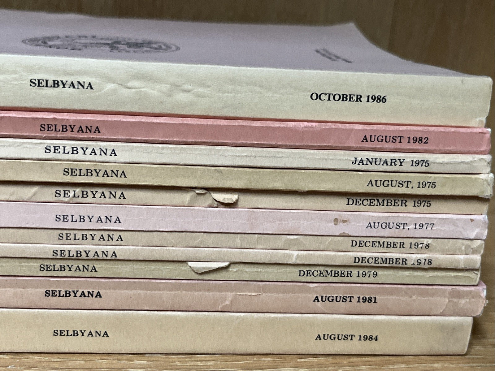 Marie Selby Botanical Gardens SELBYANA Lot of 11  The Journal  ( 1970s/80s)