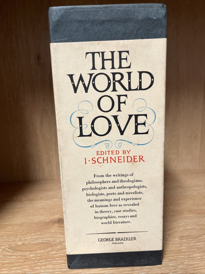 1st Printing The World of Love Vol 1 - 2 By ISIDOR SCHNEIDER 2 Vol Set Slipcase