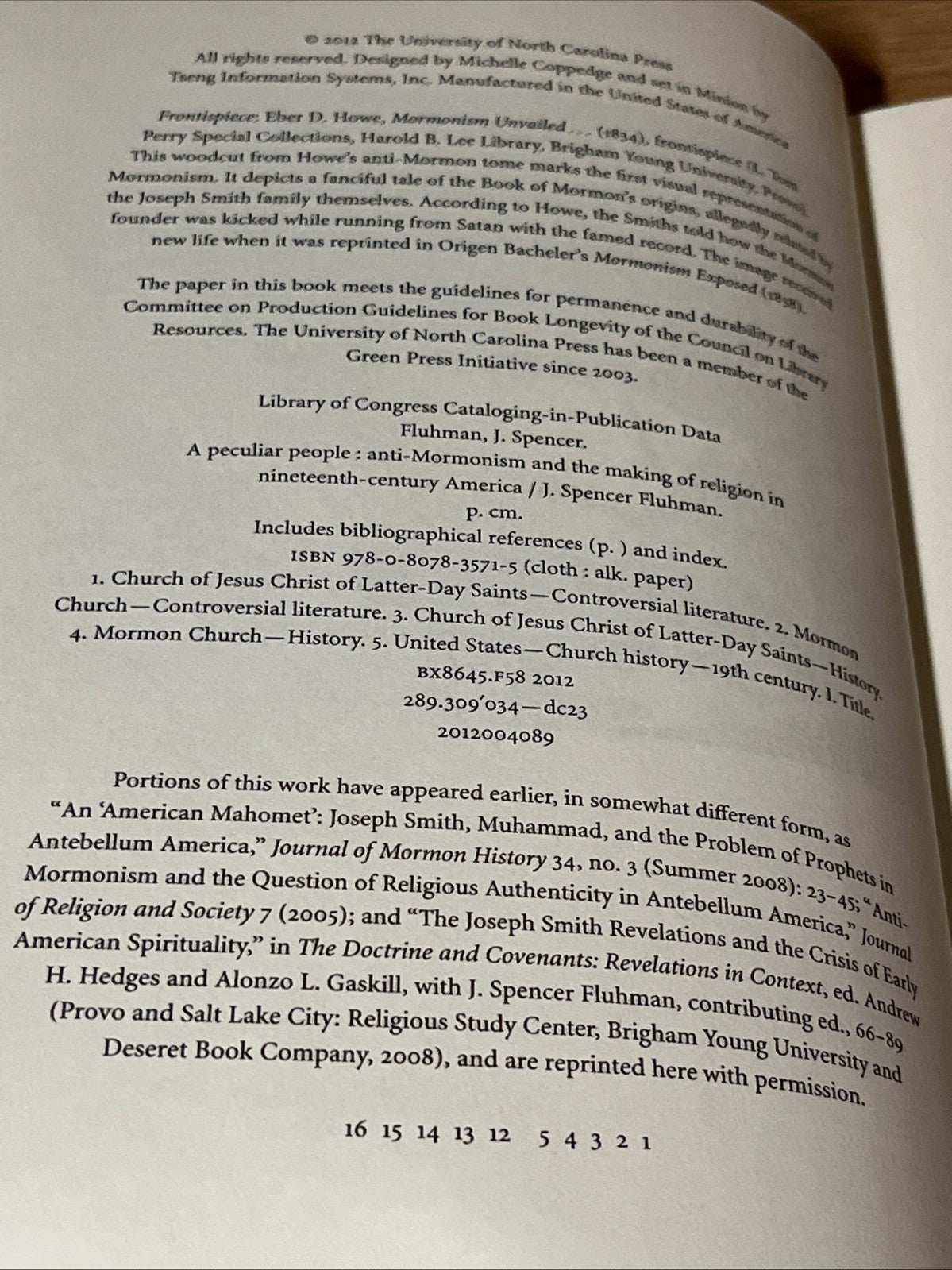 A Peculiar People: Anti-Mormonism and the Making of Religion in