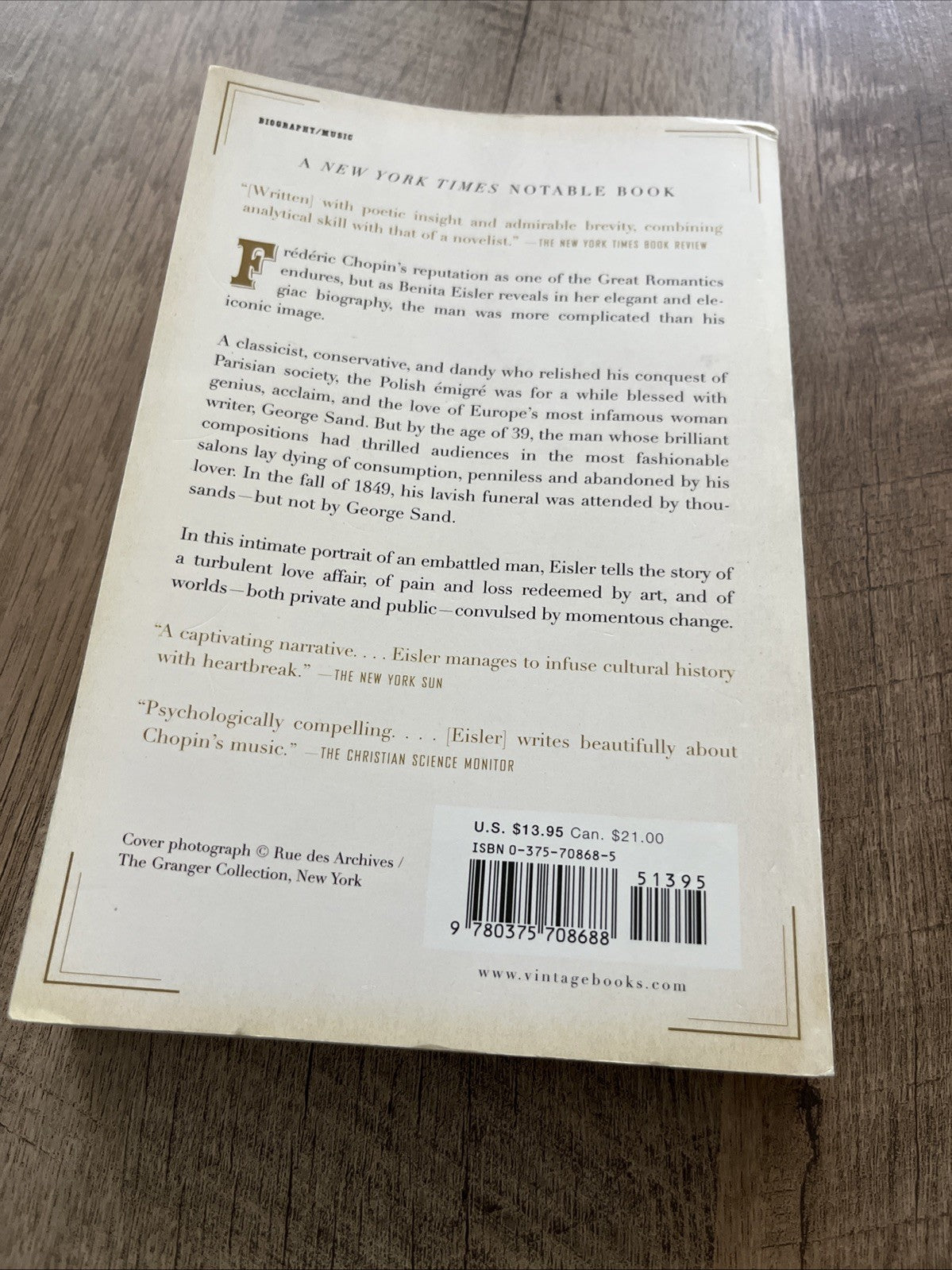 Chopin's Funeral - Benita Eisler paperback