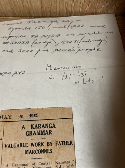 A Grammar of Central Karanga, The Language of Old Monomotapa as at present 1931
