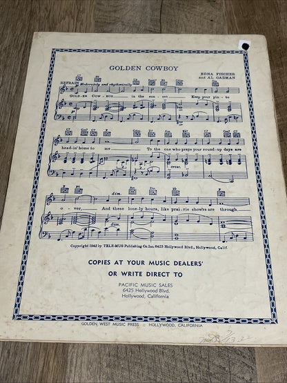 Vintage 1942 My Great, Great, Grandfather Sheet Music by "One Man's Family"