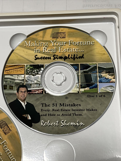 Making Your Fortune in Real Estate Success Simplified DVD Vol 1-6 Robert Shemin