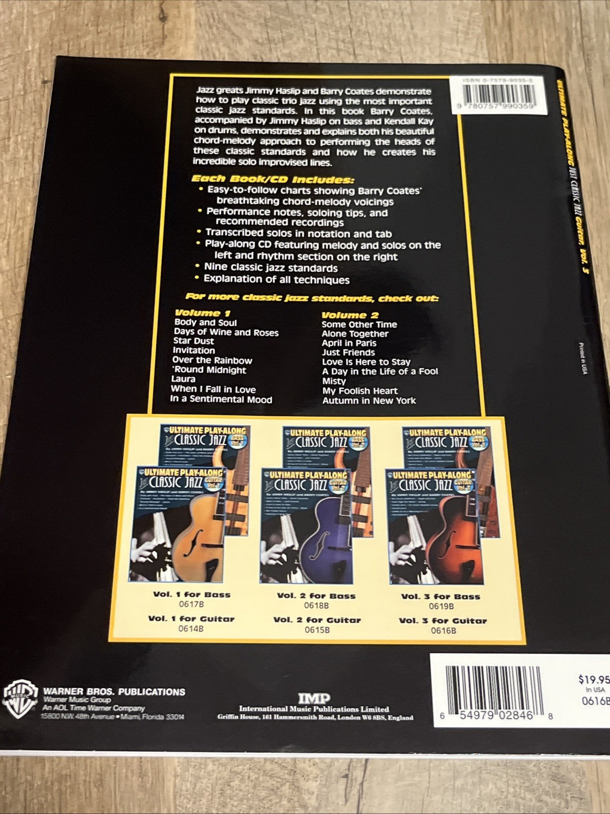 Ultimate Play-Along Guitar Just Classic Jazz, Vol. 3 (Book Only)