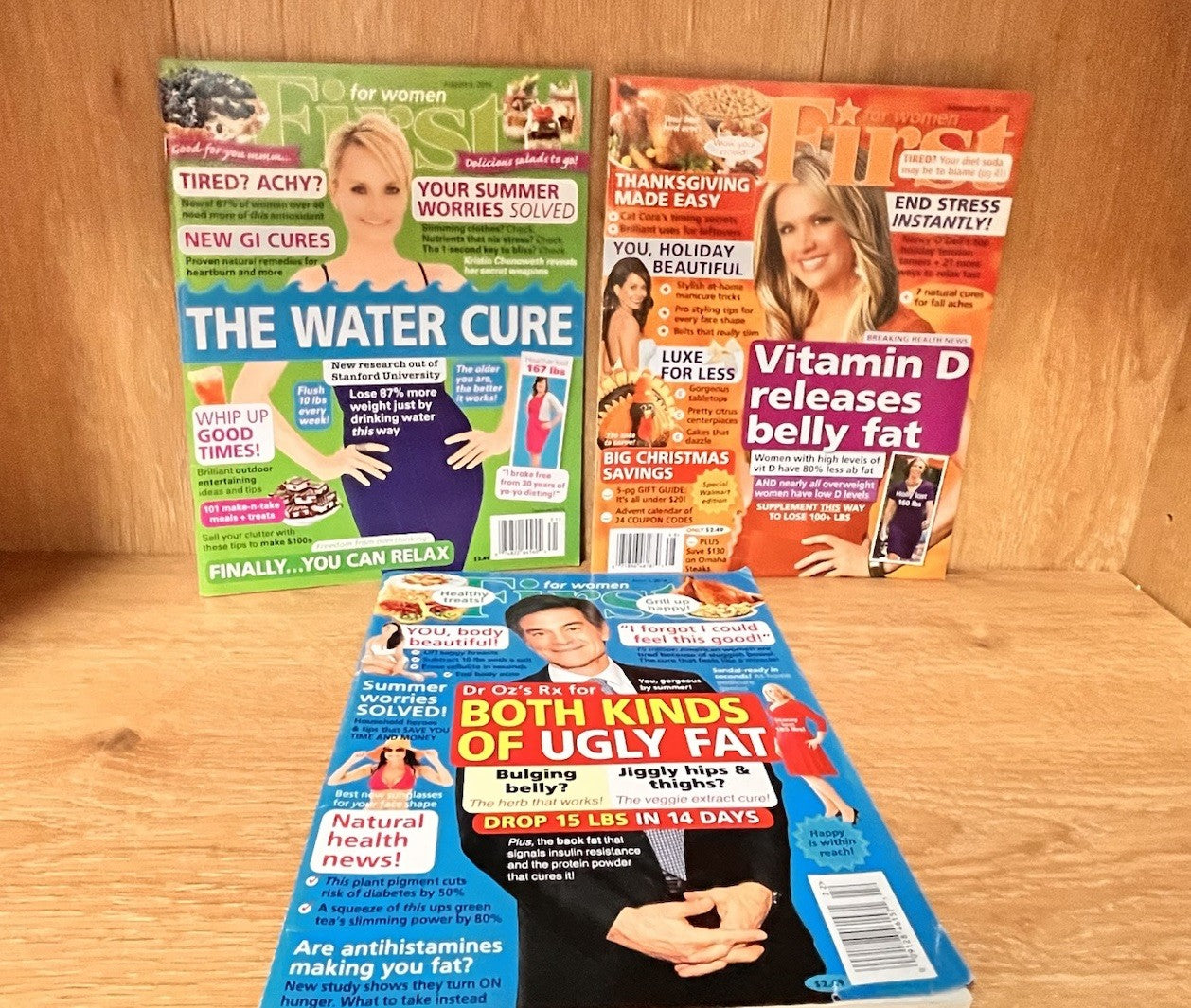 First For Women Magazine Lot of 3 2010/2014