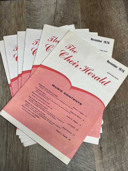Lot Of 8? The Choir Herald, Christmas Issue , November 1976, Choir Anthems
