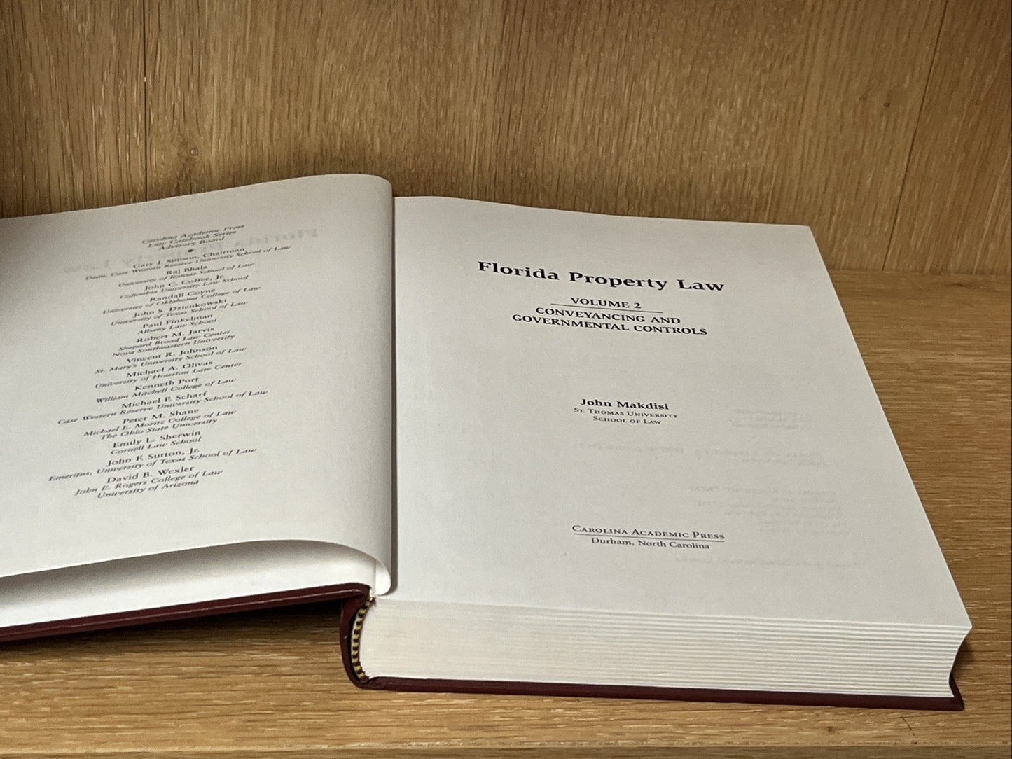 Volume 2 of Florida Property Law Conveyancing Governmental Controls John Makdisi