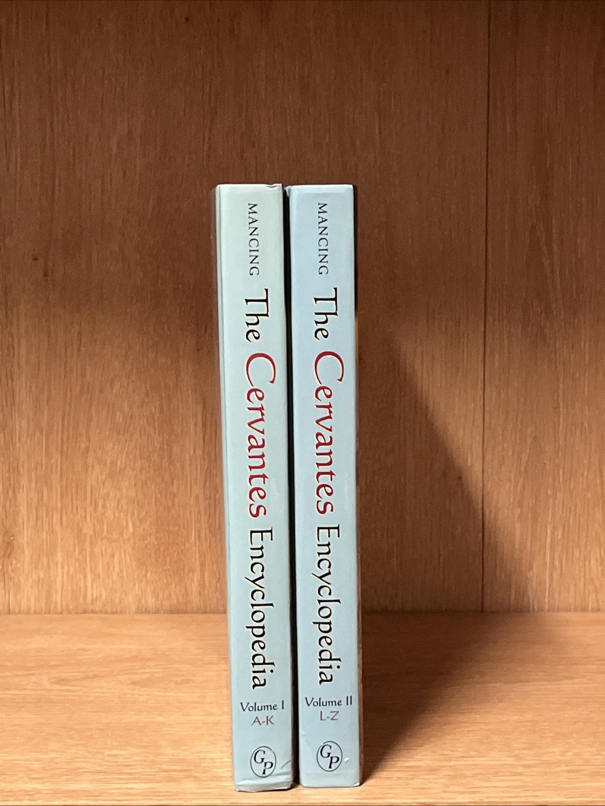 The Cervantes Encyclopedia Volume 1 & 2 Hardcover Howard Mancing 2004 (A-K ,L-Z)
