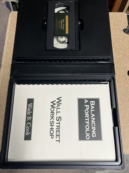 Wall Street Investing Workshop 6 Lot 7 VHS Cassette &3 Workbook Wade Cook