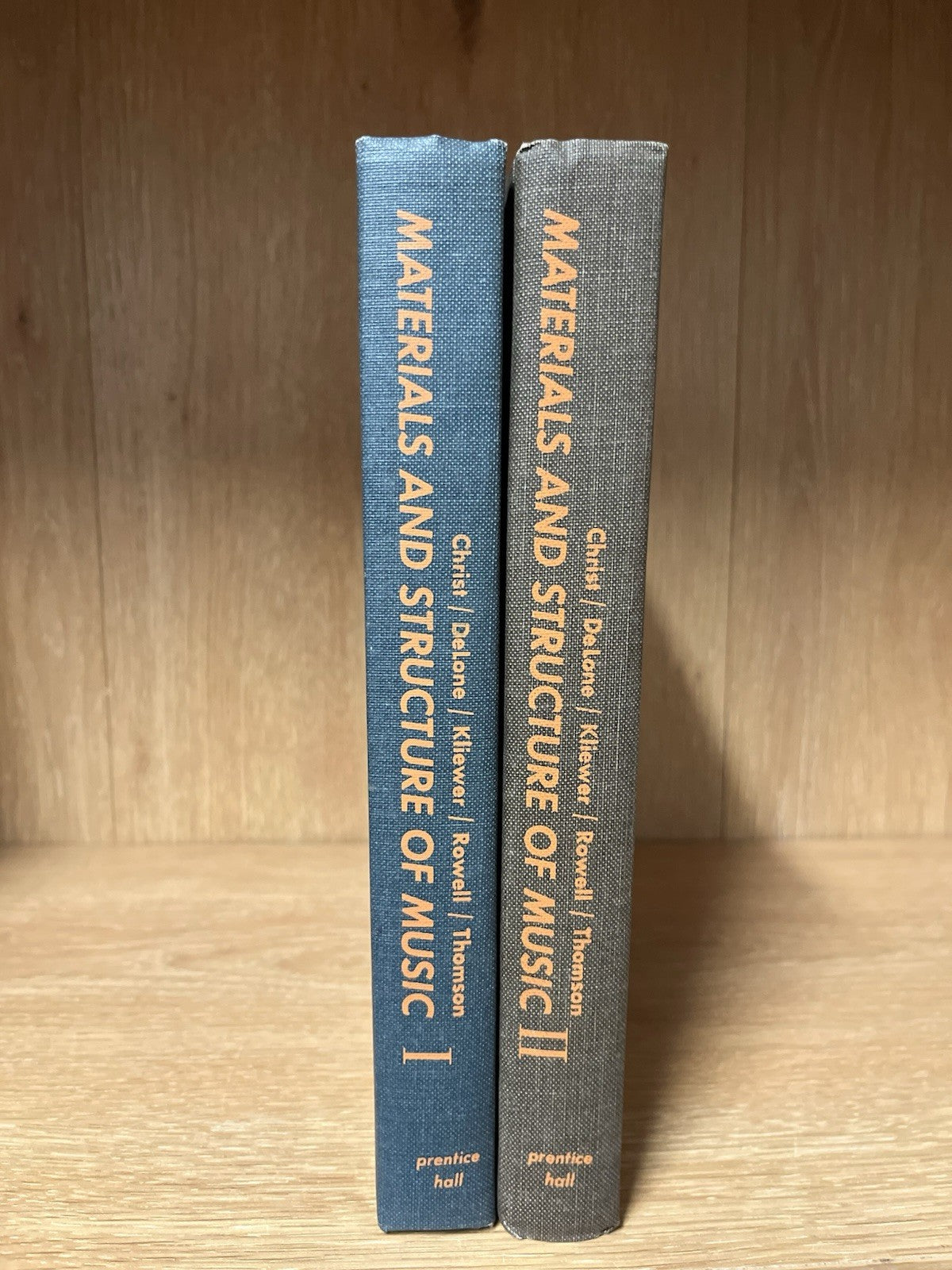 Materials and Structure of Music Vol.1 &2 First Edition William Christ 1966-1967