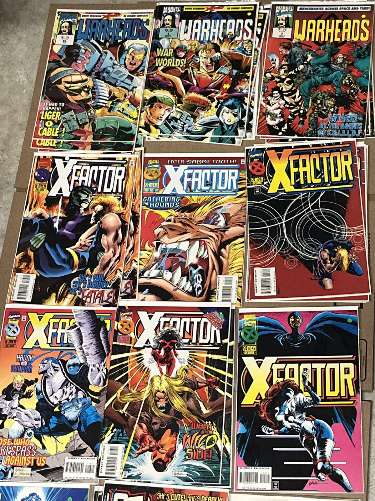 COMIC BOOK LOT Mixed 50 Marvel Comics-Ultimate/Thunder Strike Cable
