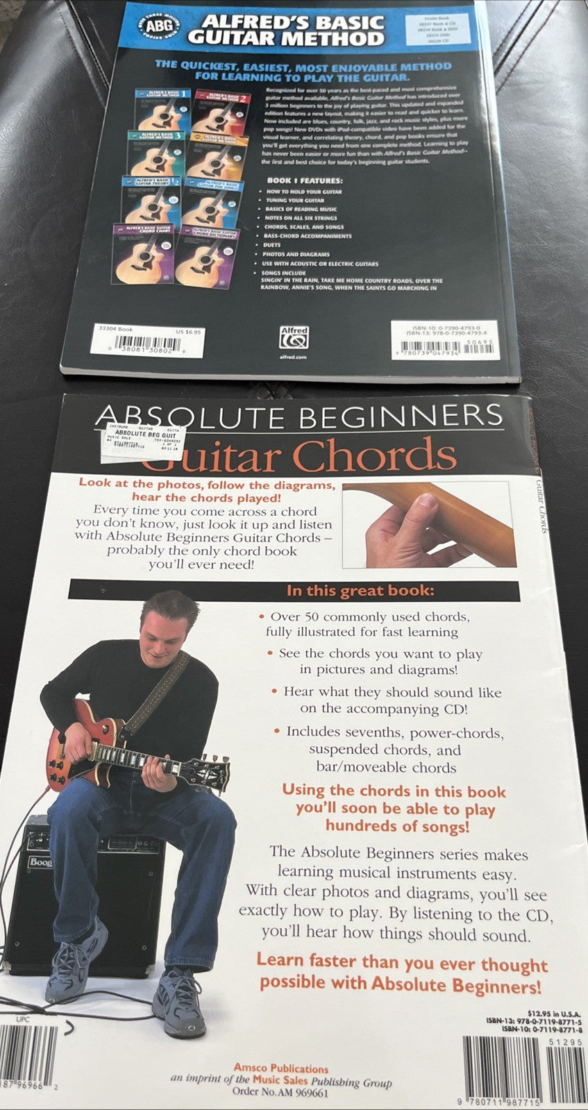 Alfred's Basic Guitar Method, Bk 1 & New Beginners Guitar Chords ( No CDs )