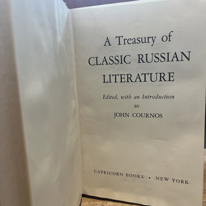 The Treasury of Classic Russian Literature Edited By John Cournos (1962)