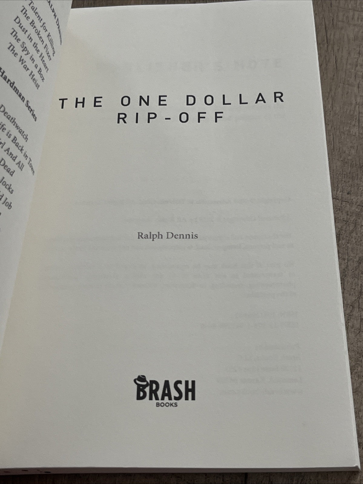 The One Dollar Rip-Off 1st Edition Ralph Dennis