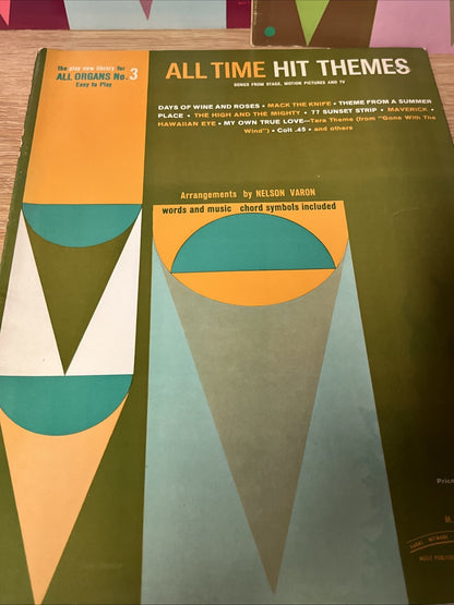 All Organ: Nelson Varon's Vintage Organ Music Sheet Vol  No. 1, 2 3, 5, 6, 7, 10