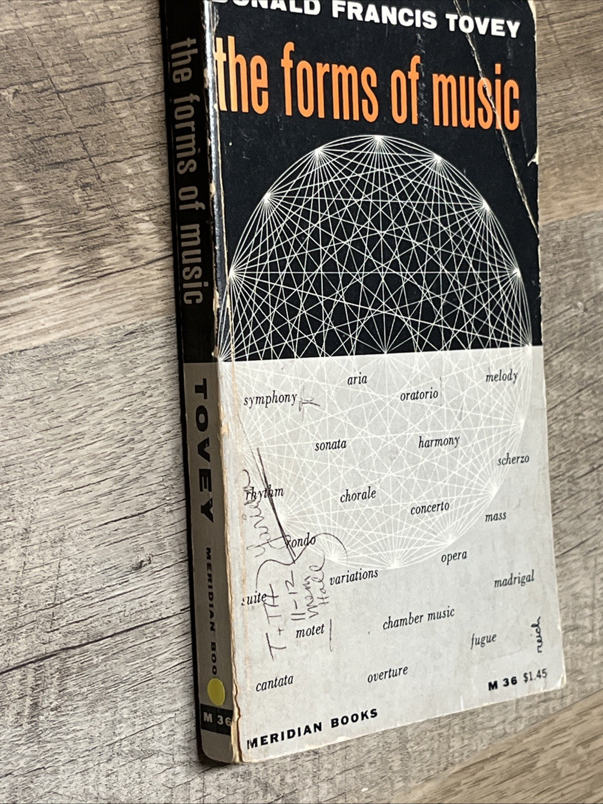 Donald Francis Tovey The Forms of Music  Vintage 7th Printing 1963 *