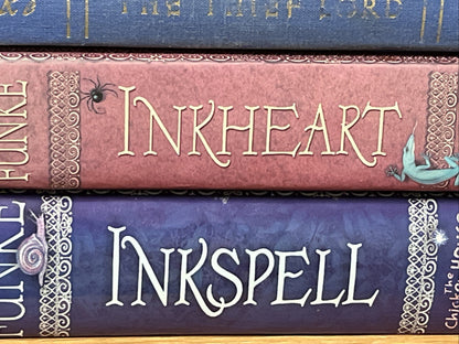Cornelia Funke INKHEART, INKSPELL,RECKLESS, The Thief Lord, Hardcover Lot of 4