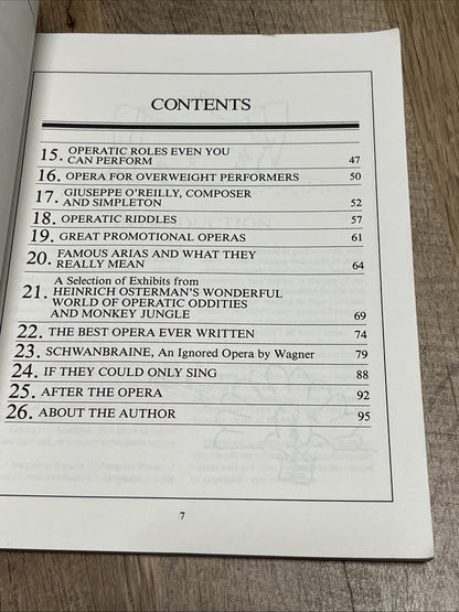 OPERANTICS: FUN AND GAMES FOR THE OPERA BUFF By William Brooke **Excellent**