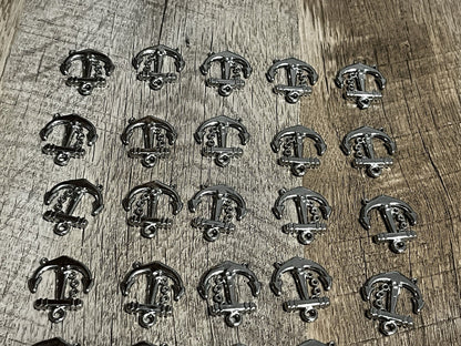 Silver Anchor Charms Lot of 49 Pc , 27x24mm - US Seller