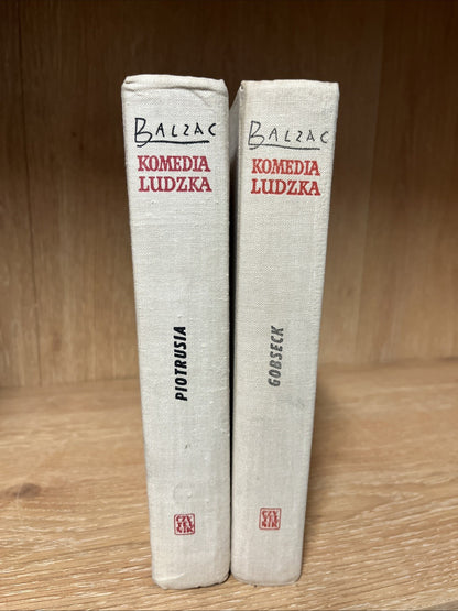 GOBSECK and Piotrusia Honoriusz Balzac Komedia Ludzka  Volume V and VIII