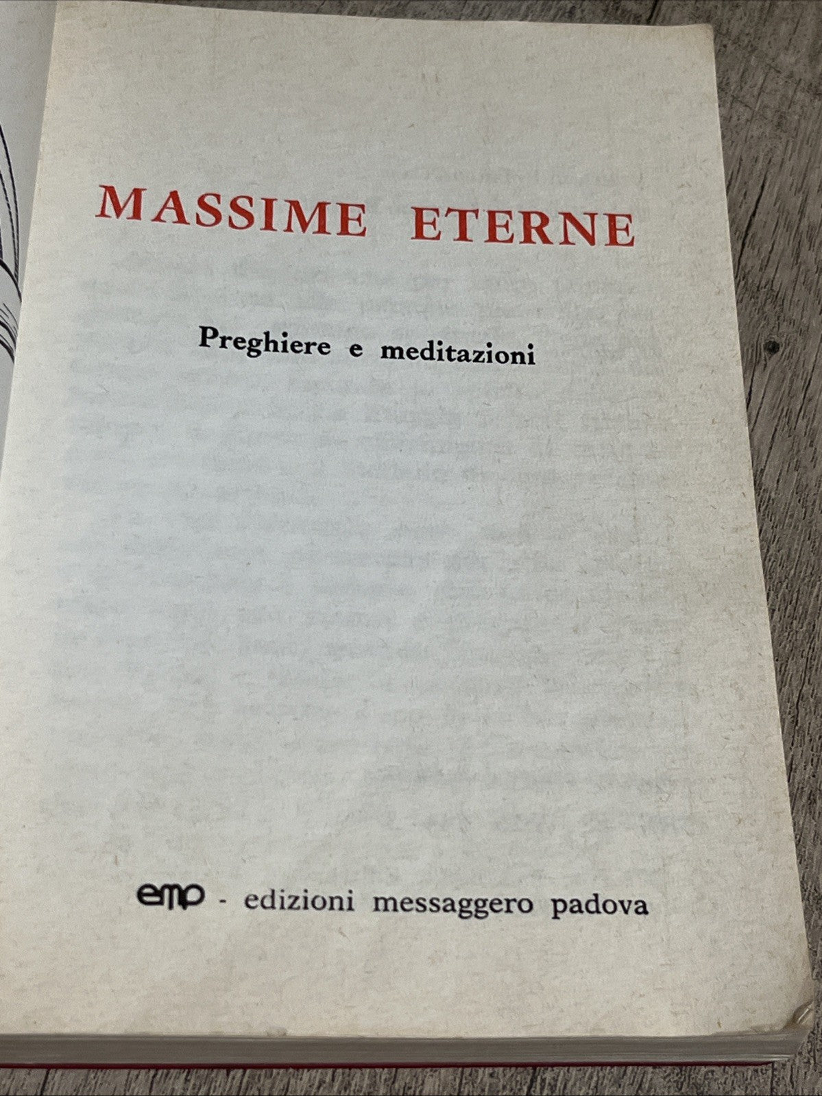 MASSIME ETERNE 1st Edition 1978