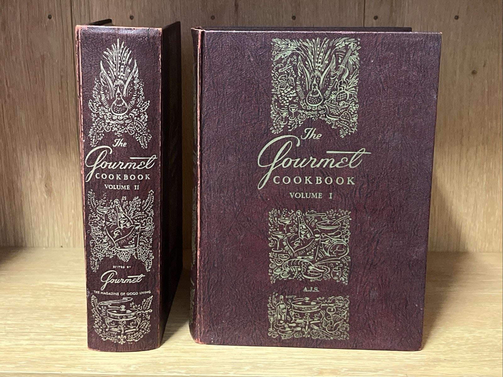 The Gourmet Cookbook Volume 1 & 2, Hardcover, Vintage Set of 2 Books 5th E 1972