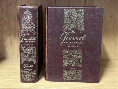 The Gourmet Cookbook Volume 1 & 2, Hardcover, Vintage Set of 2 Books 5th E 1972