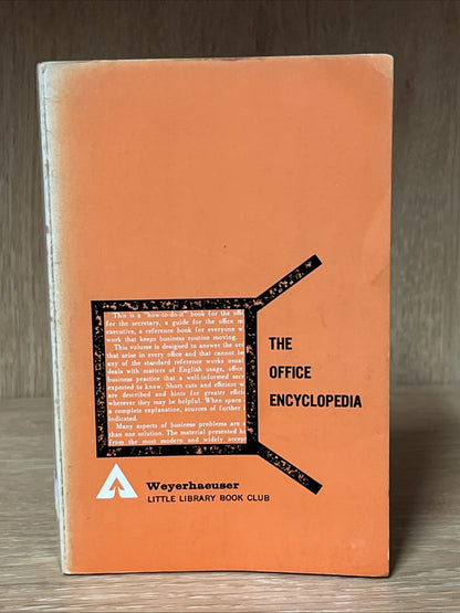 The Office Encyclopedia 1st Edition by Weyerhaeuser Special Edition 1963
