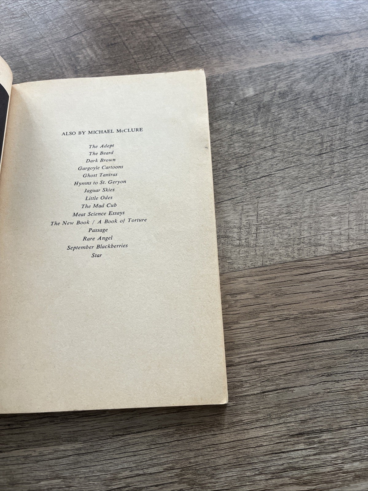 Gorf; or Gorf & the Blind Dyke. Michael McClure, A New Directions Book 1976.