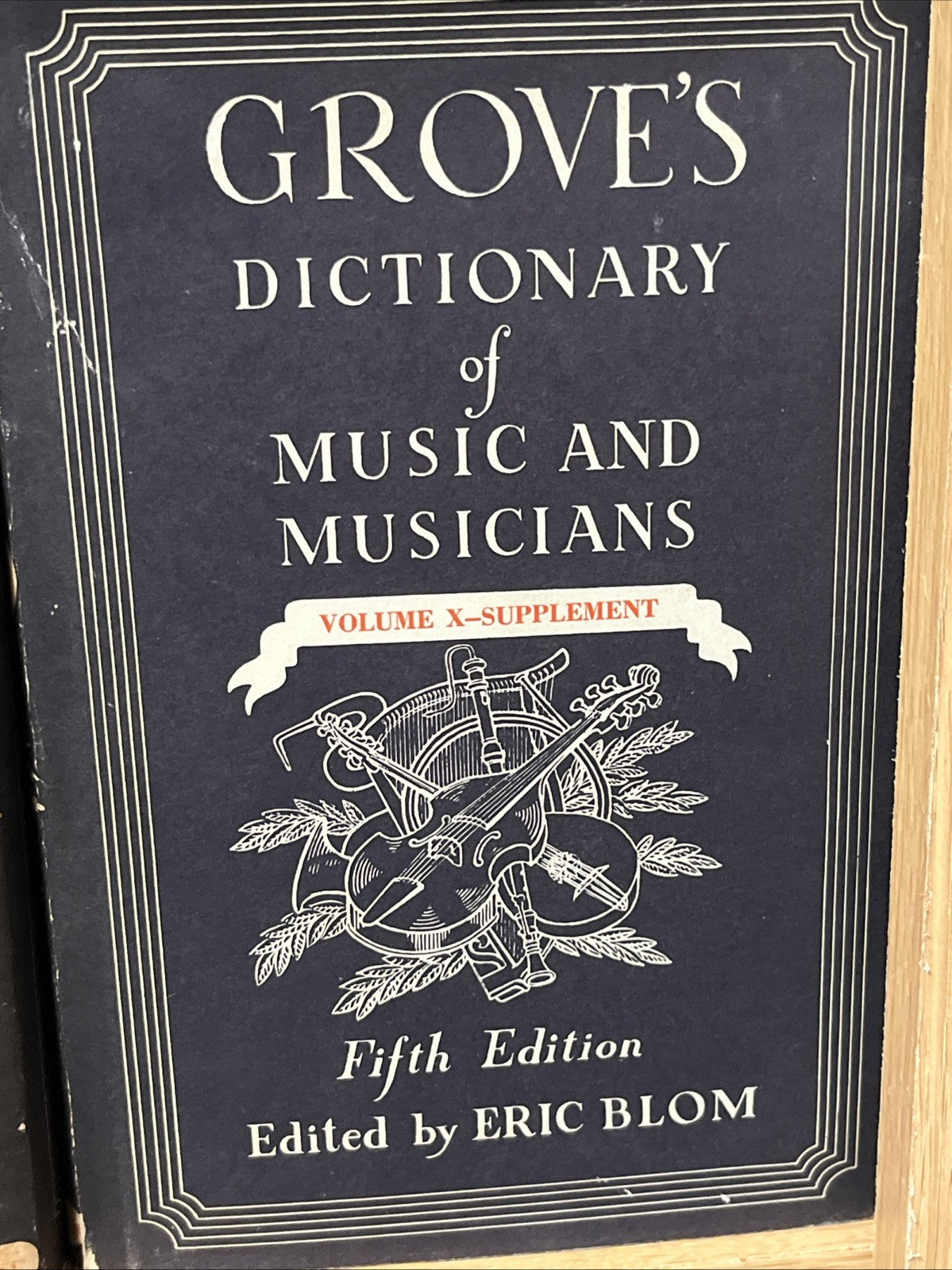 Grove Dictionary of Music and Musicians 5th Ed Complete Set Vol 1 - 10 (A — Z)
