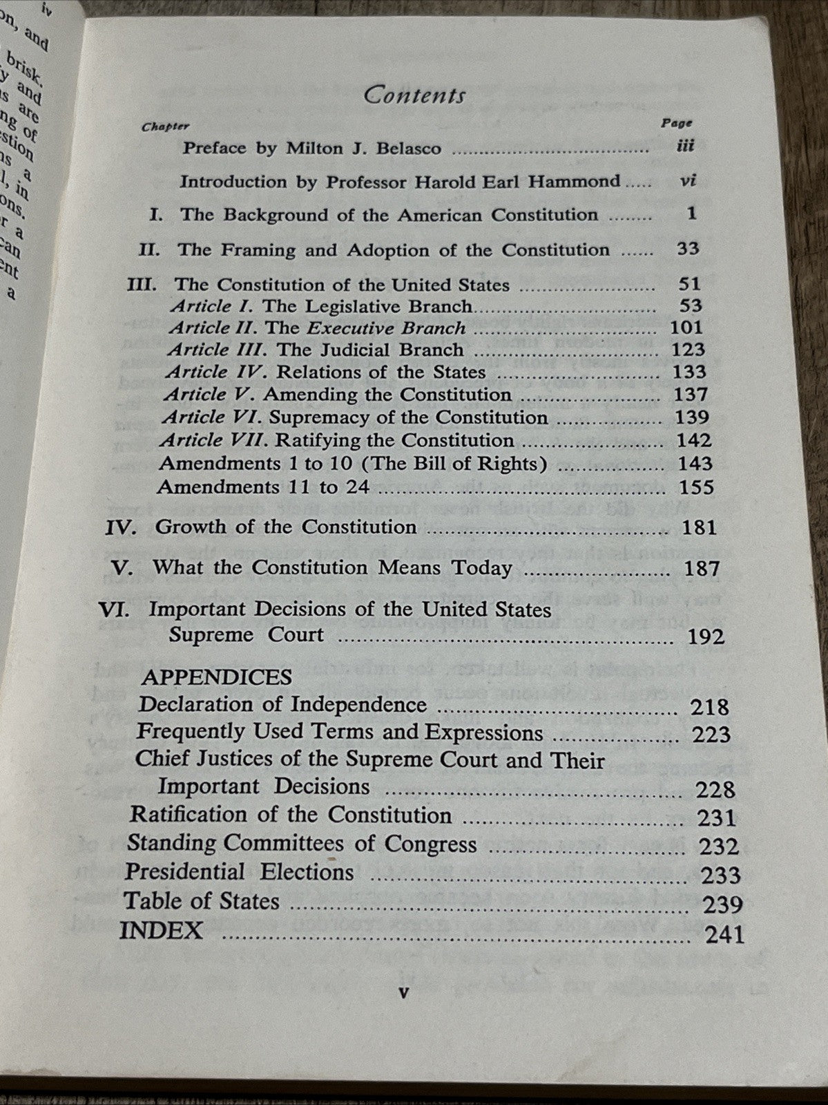 A More Perfect Union The Constitution of the United States,Amendment 1st Ed 1965