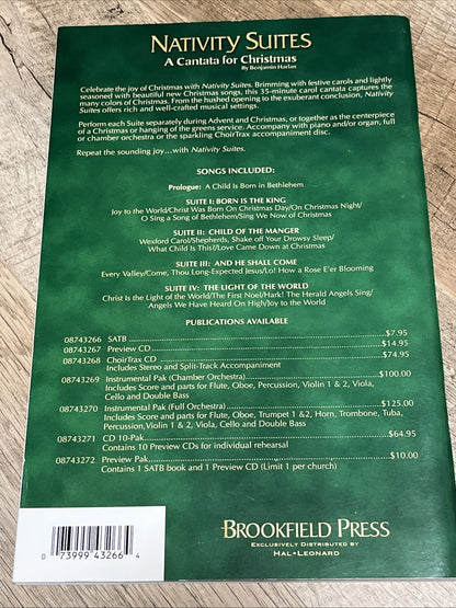 Nativity Suites - A Cantata for Christmas Song SATB Music Sheet Book