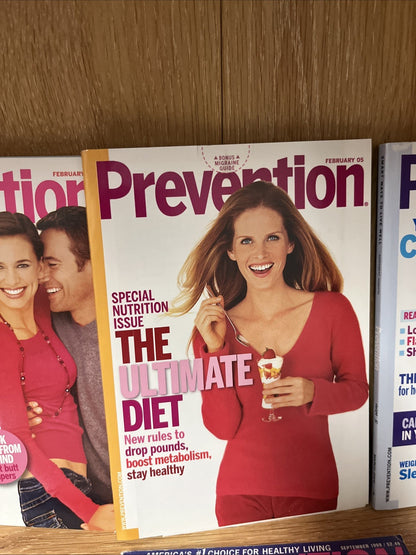 Prevention Magazine Lot of 22 From 1995 To 2007
