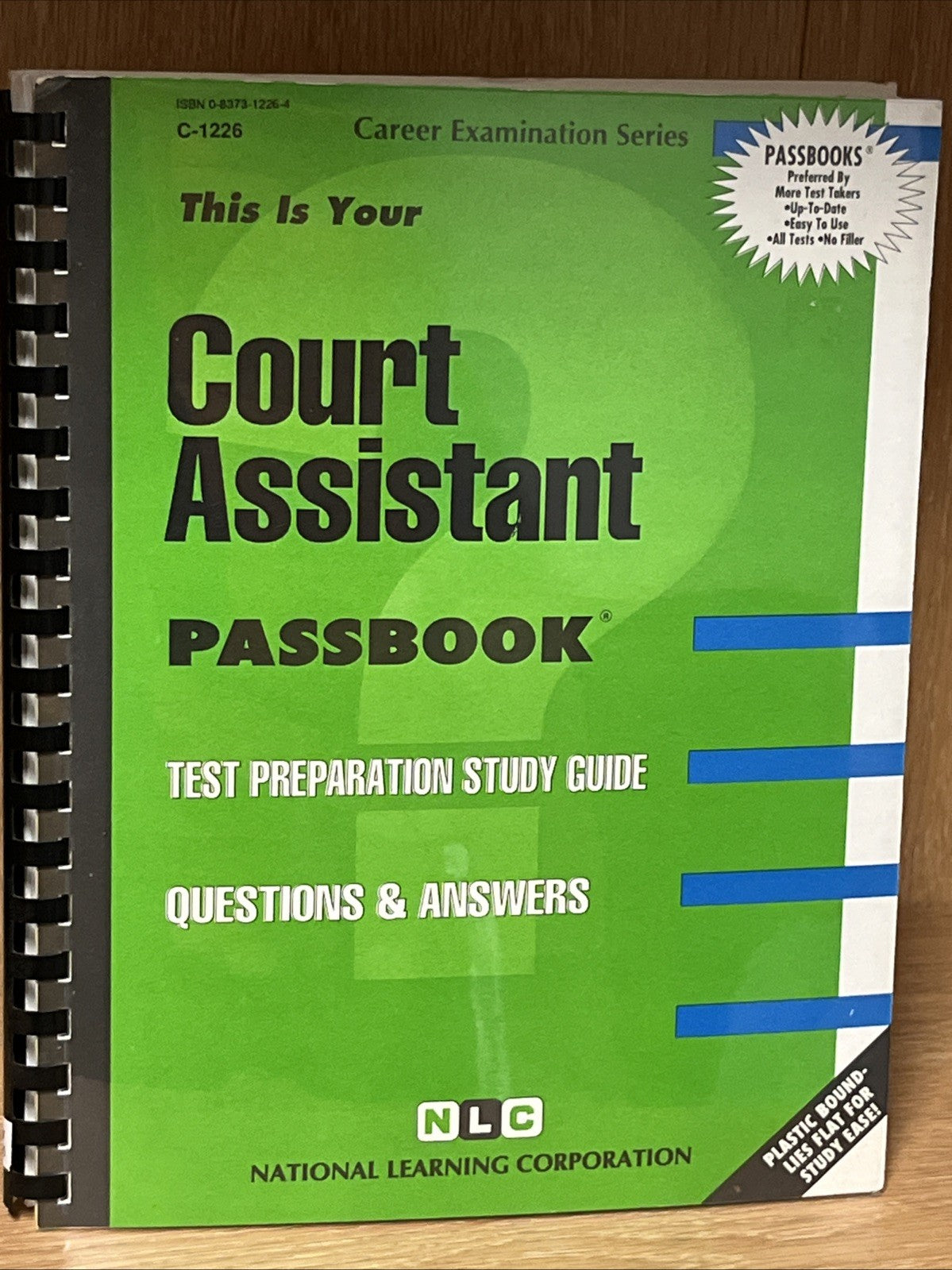 Court Assistant: PASSBOOK,TEST PREPARATION STUDY GUIDE, QUESTIONS & ANSWERS
