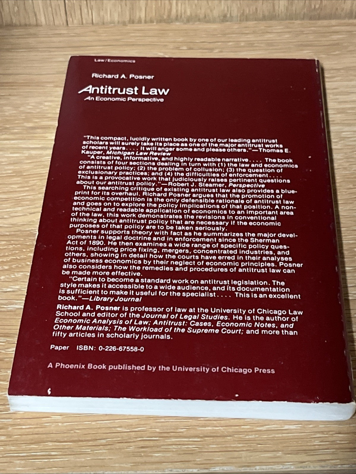International Law for Seagoing Officers & Antitrust Law An Economic Perspective