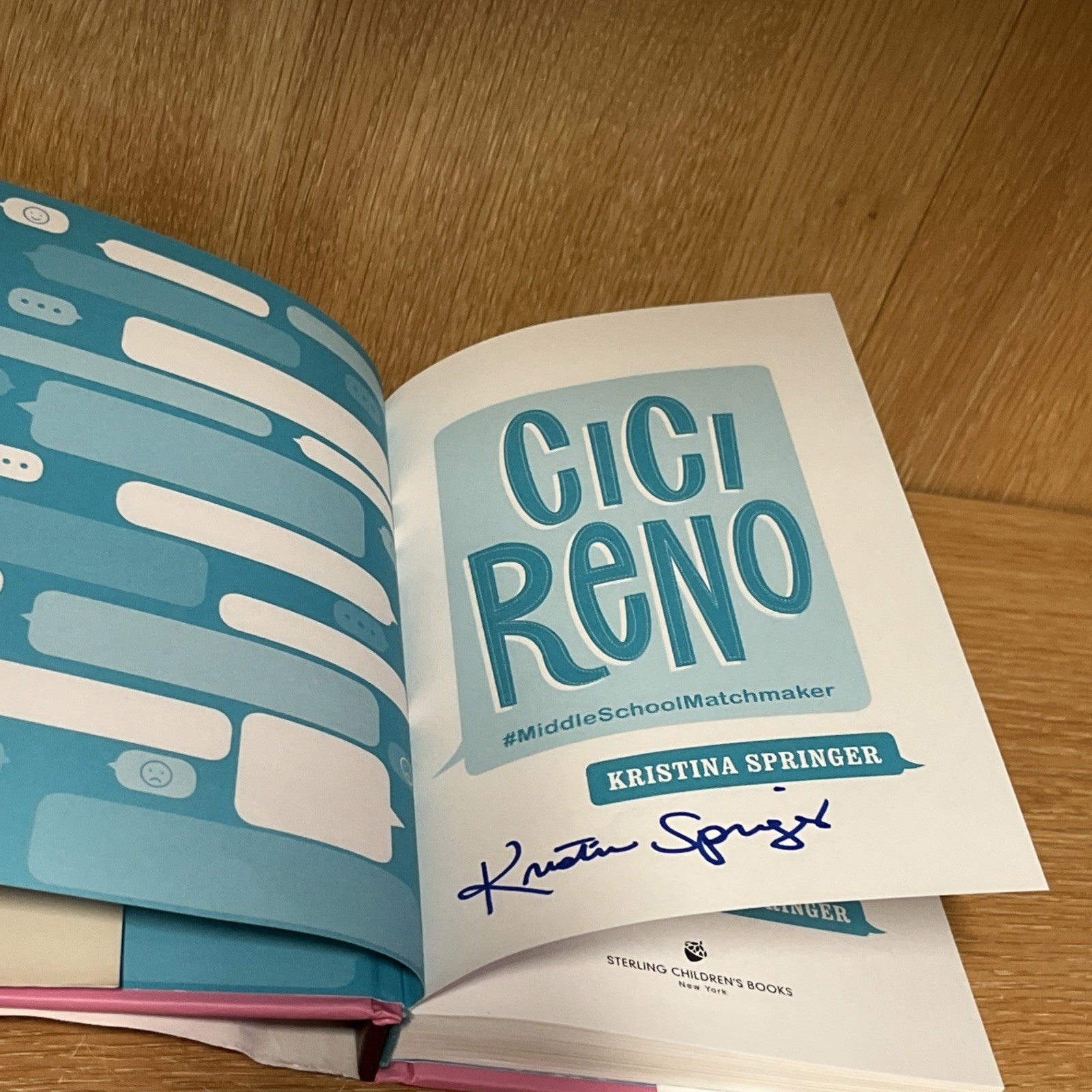 CICI RENO: #MIDDLESCHOOLMATCHMAKER (YOGA GIRLS) Kristina Springer - SIGNED COPY