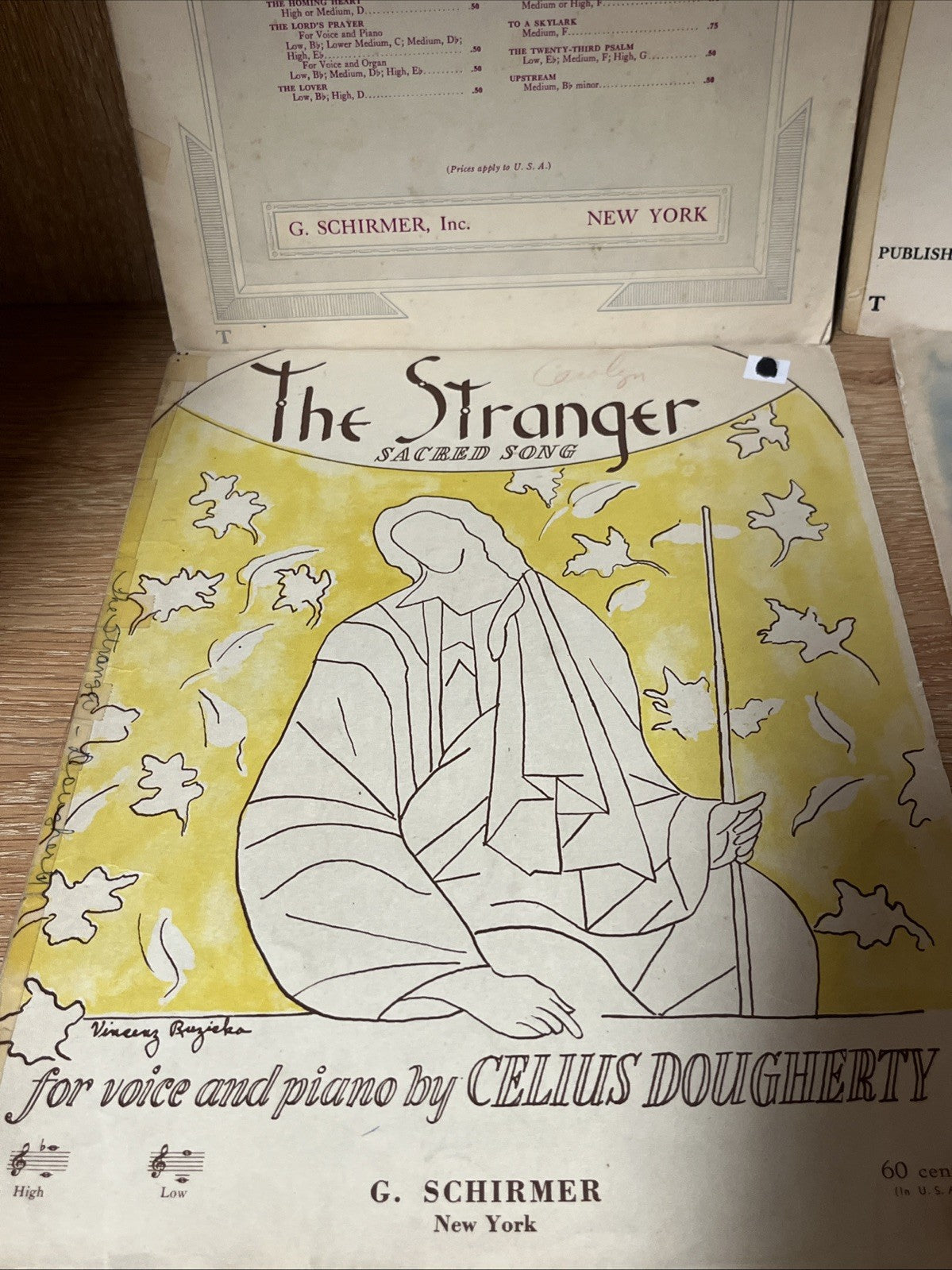 Vintage Music Sheets 4 Lot 1921/1928/1929/1955 Collectible Dreamer, Service Song