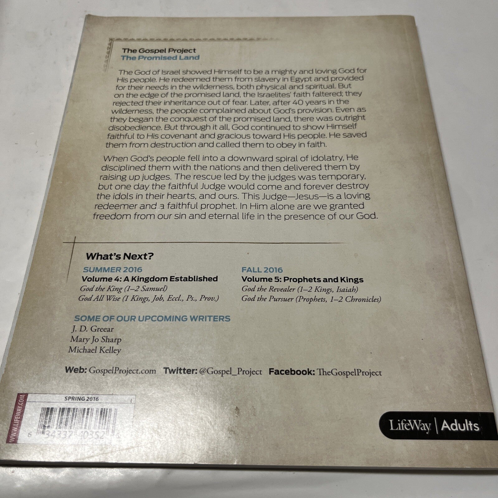 The Goapel Project Chronological The Promised Land Volume 3  2016 Personal Study