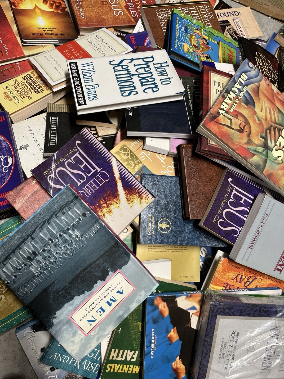 Lot of 20 Christian Prayer Bible Jesus Christ Stories Religion Book RANDOM*MIX 