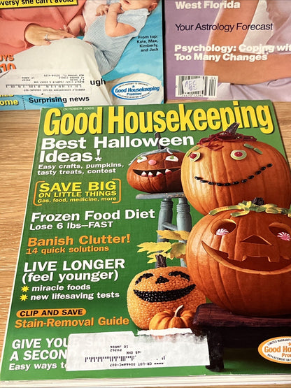 Lot of 6 Good Housekeeping | Single | Slim Fast Issue | Cooking Light | Magazine