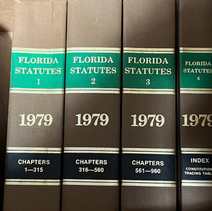 Official Florida Statutes 1971 Published by State of Florida (Part 1 To 4)