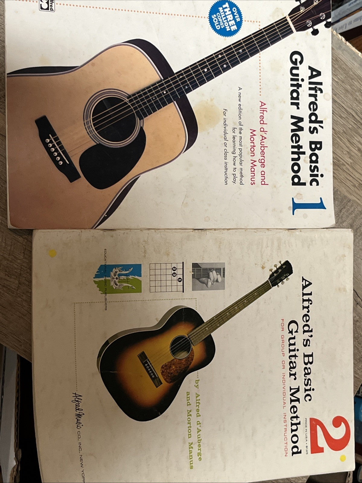 Alfred's Basic Guitar Method Book Sheet Lot. 1 & 2 ...See Listing