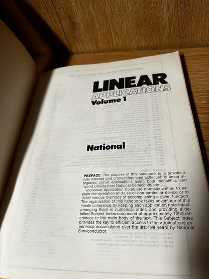 LINEAR APPLICATIONS Volume 1 and 2 Radio Shaek book 1969
