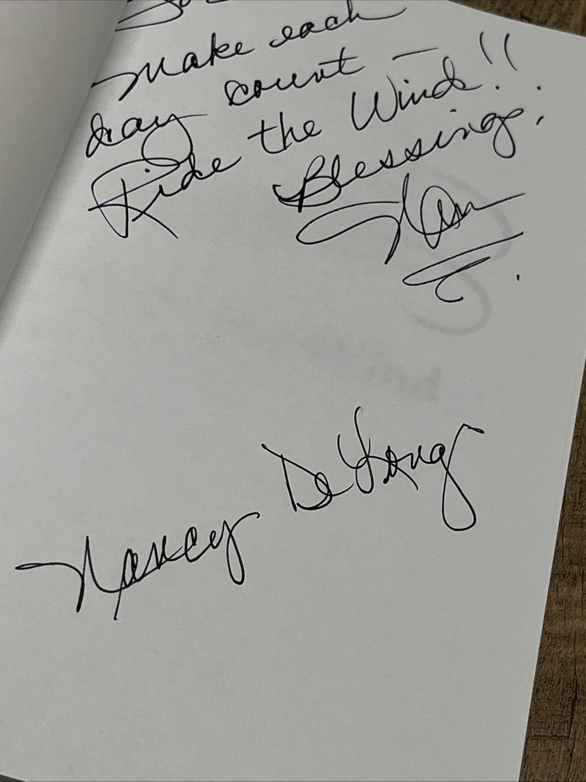 Ride The Wind 1ST EDITION Nancy Delong ADDICTION RECOVERY SIGNED