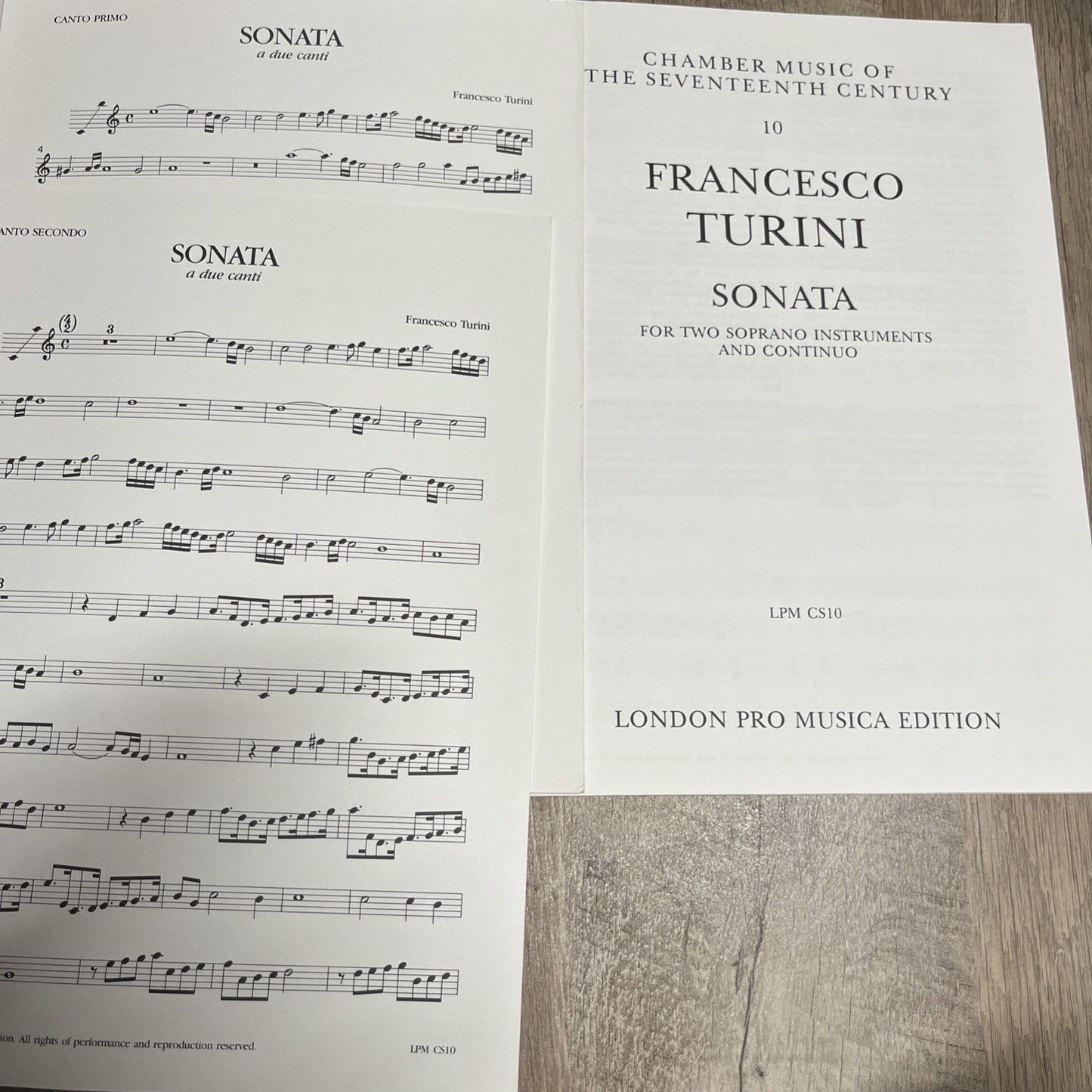 Francesco Turini - Sonata - For Two Soprano Instruments and Continuo