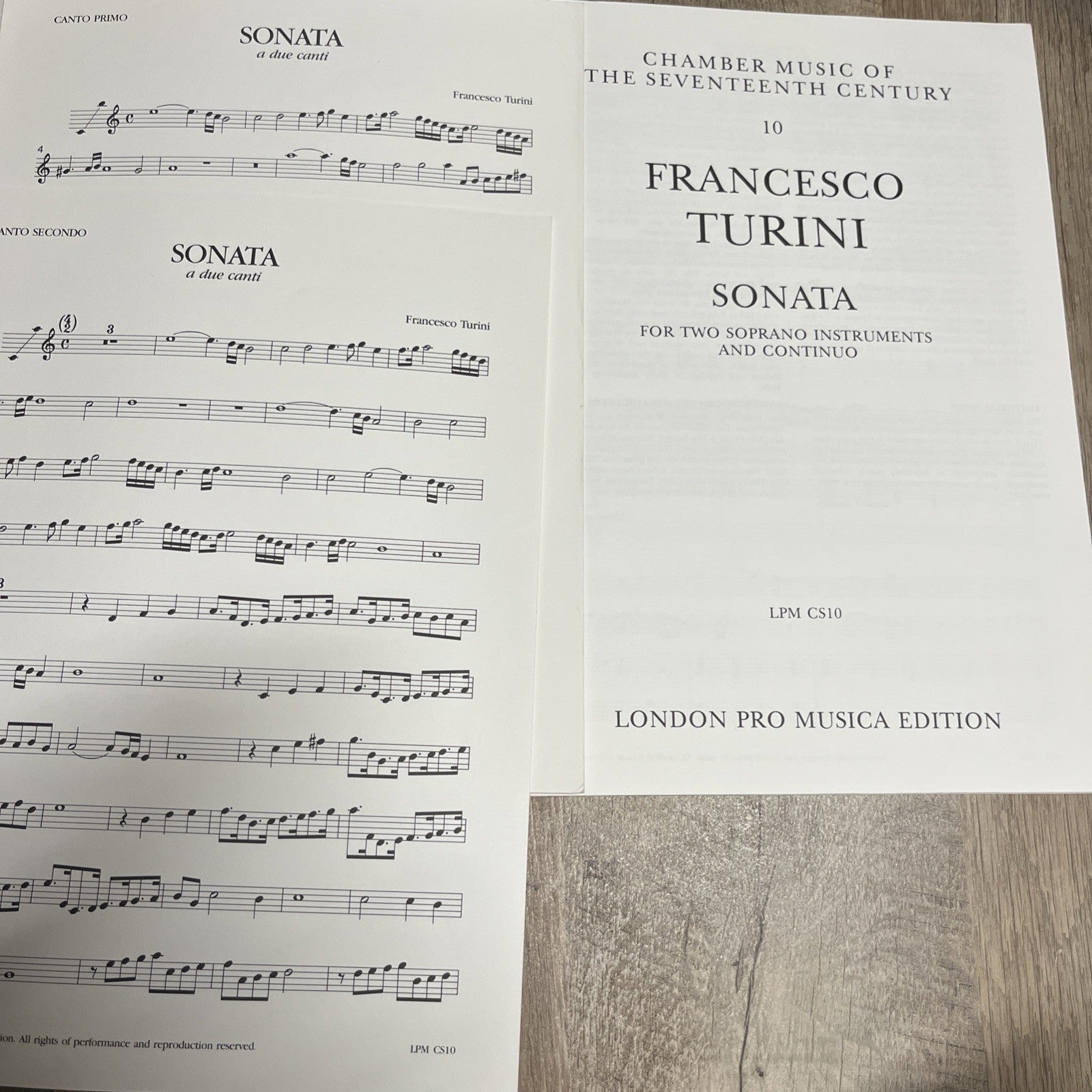 Francesco Turini - Sonata - For Two Soprano Instruments and Continuo