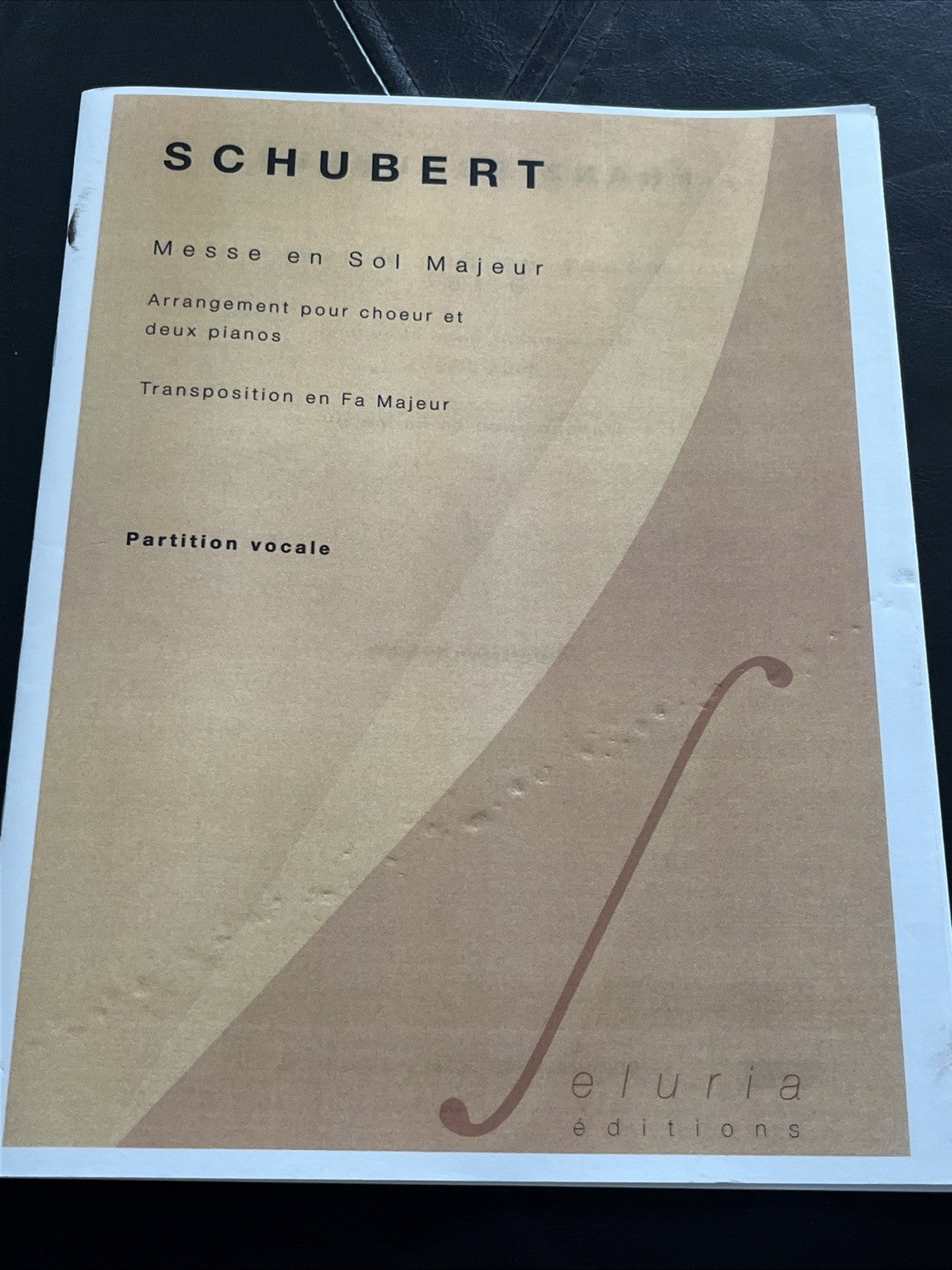 SCHUBERT Messe En Sol Majeur D. 167 Deux Piano  Franz Schubert